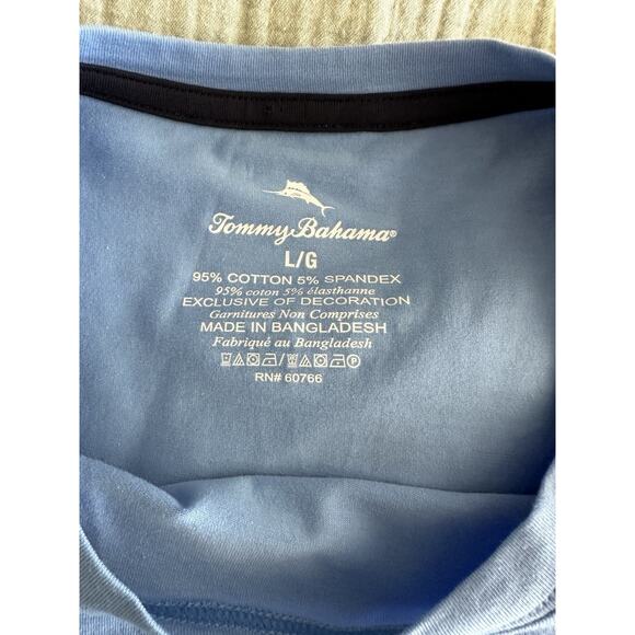 New Tommy Bahama Short Sleeve Comfort Crew Neck Sleepwear Top T-shirt Large - Picture 4 of 5